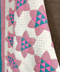 RARE c 1930s PA Touching Stars in Stars QUILT Vintage Sugar Loaf CRISP
