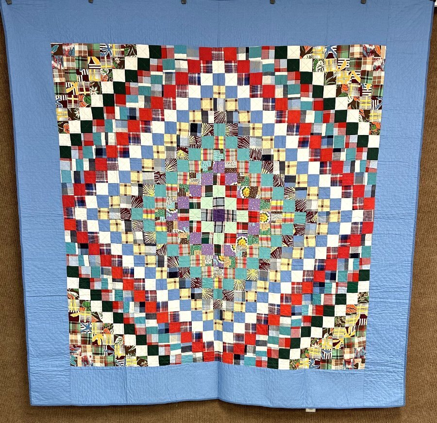 OUTSTANDING c 1930-40s PA Trip Around   The World QUILT Vintage Never used!