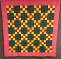 BEST Of BEST c 1880-90s PA Nine Patch QUILT Antique Never Used!