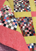Tiny Pieces! c1890-1900s PA Postage Stamp QUILT Antique Crisp Never Used!