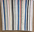 Classic! PA 1900s Bars QUILT Antique Narrow Pieces NEVER USED Mennonite
