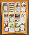 Retro! Vintage Calendar Tea Towel QUILT Cheddar Berk's County PA