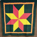 AMAZING c 1890-1900 PA Star QUILT Antique Stunning Folk Art!