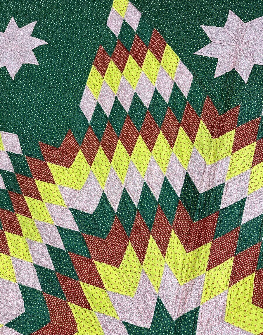 BEST of the BEST! PA c 1880s Star of Bethlehem QUILT Antique Collector's Choice!