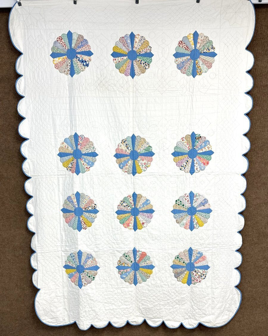 Feedsacks! PA c 1930-40 Dresden Friendship QUILT Vintage Never Used!