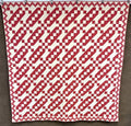 AMAZING PA c 1880-90s PA Jacob's Ladder QUILT Antique Crisp