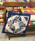 Original! PA c 1900 Log Cabin Doll QUILT Antique Never Used!