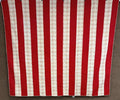 Mennonite PA c 1890s Red Bars QUILT Antique Lancaster Co
