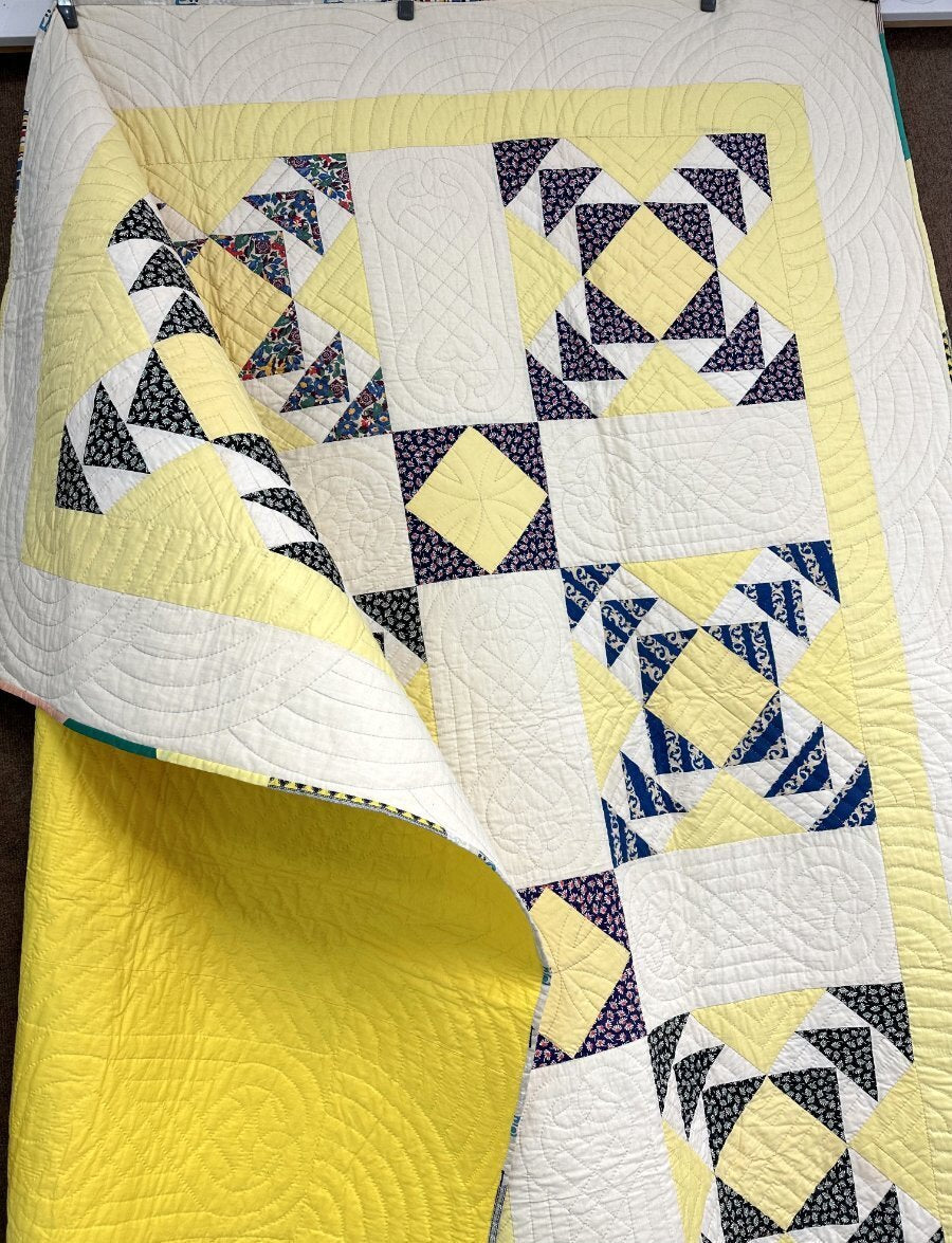 Classic! PA 1940s Wild Goose Chase QUILT Vintage Never Used!