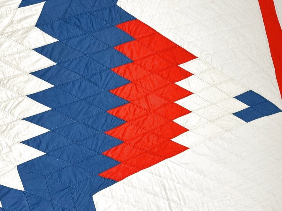 SPECTACULAR c 1940s Star of Bethlehem QUILT Vintage BEST of BEST!