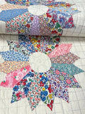 Feedsacks! c 1930s Sunflower Applique QUILT   Vintage Never Used!