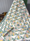 A Pair c 1930s Sunflower QUILT s Vintage Feedsacks Nice!