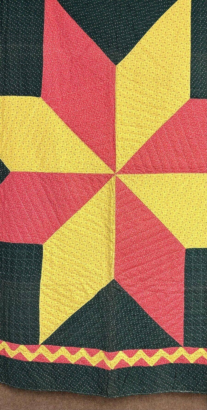 AMAZING c 1890-1900 PA Star QUILT Antique Stunning Folk Art!