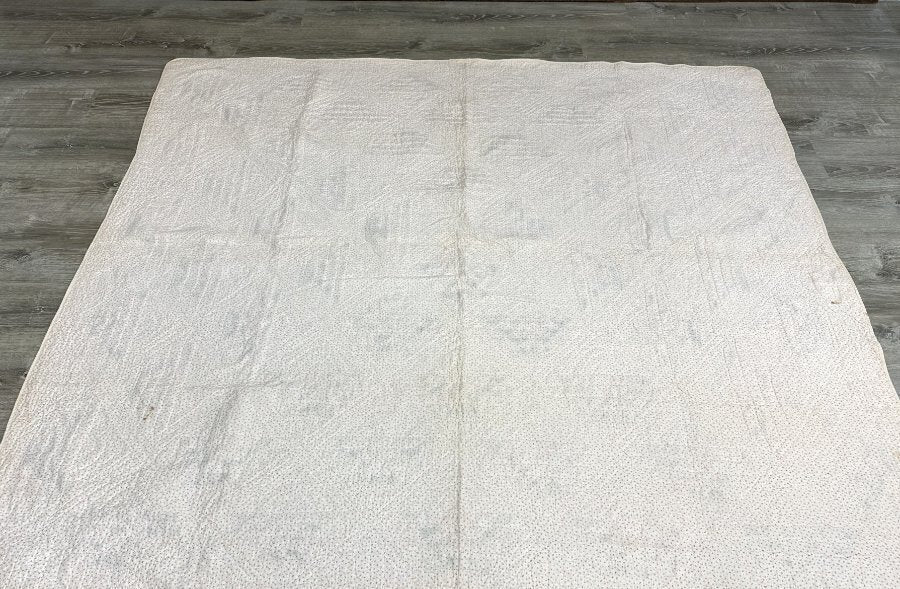 Graphic! c 1890-1900 PA Basket QUILT Antique   Vining Border