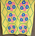 Beautiful! c 1920-30s Flower Garden QUILT Vintage Stunning Design!