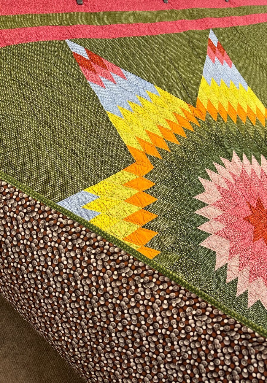 BEST of BEST 1880-1890 Grand Star QUILT Antique Lancaster Co PA