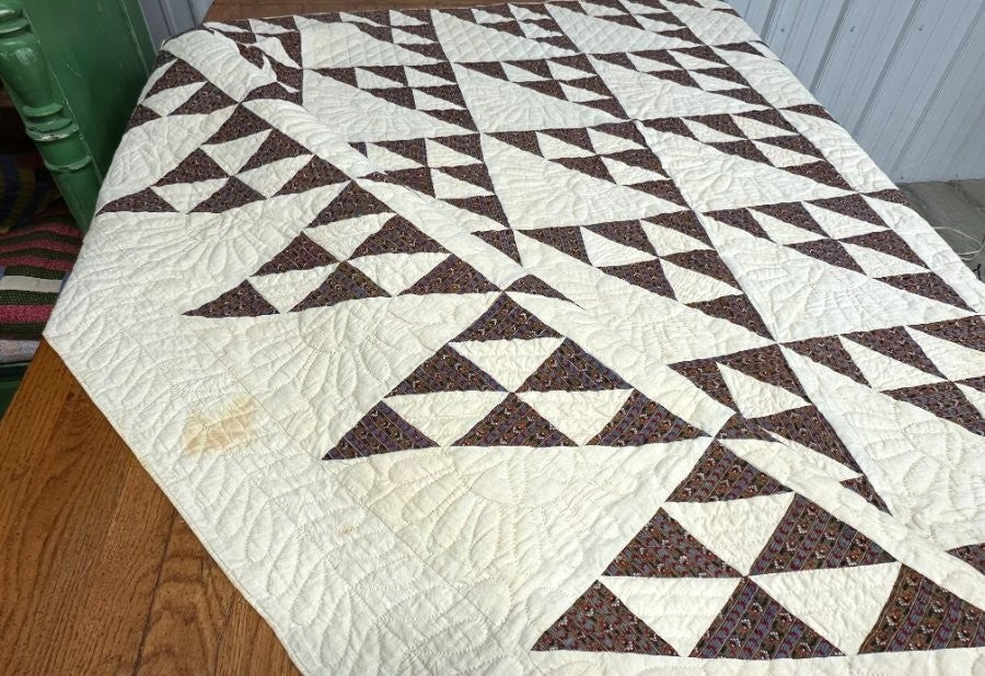 Important c 1850s Birds in the Air QUILT Antique Bucks County PA