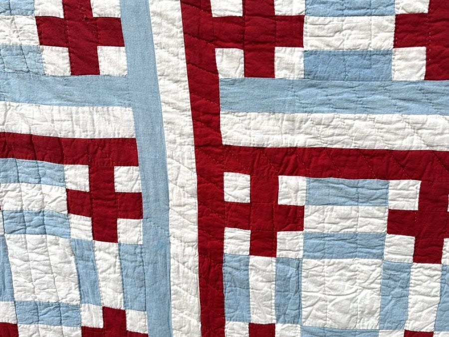 Vibrant! PA c 1930-40s Friendship Ring QUILT Vintage Mennonite