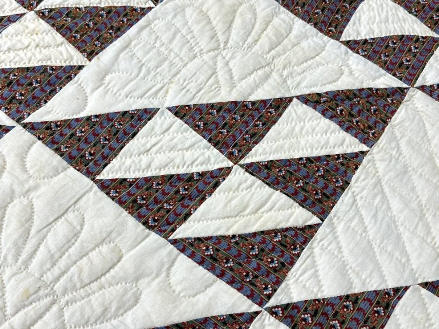 Important c 1850s Birds in the Air QUILT Antique Bucks County PA