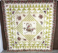 Important  Broderie Perse Chintz QUILT Signed Ruthana Needles 1841 Museum Find